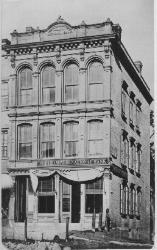 Old bank building, by William Fenno Pratt