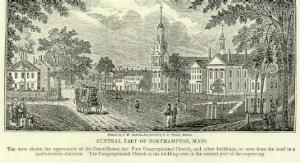 Main Street, Northampton, Massachusetts circa 1832