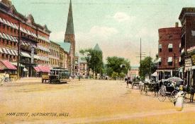 Main Street Northampton postcard