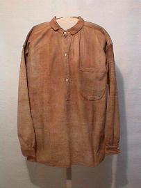 Captured Confederate Army blouse, made from butternut dyed homespun