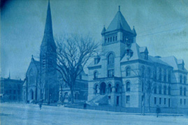 Cyanotype of Main Street