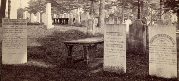 Knowlton Bros. Cabinet Card of the Bridge Street Cemetery