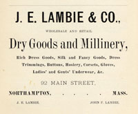 Advertisement for J.E. Lambie & Co.