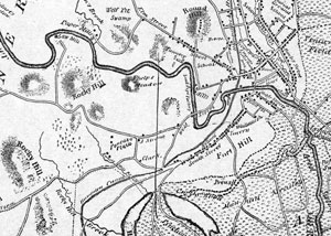 Detail, Plan of the town of Northampton, 1831